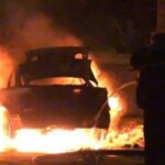 „Форд фокус“ и „мазда“ изгореа во пожар во подземна гаража во Скопје