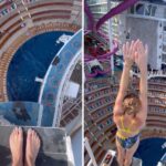Девојка скока во базен од огромна височина, снимката има над 39 милиони прегледи (ВИДЕО)